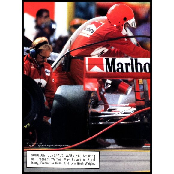 1995 Marlboro Cigarettes Team Penske Indy Car Racing 2 Page Vintage Print Ad Art - Picture 2 of 3
